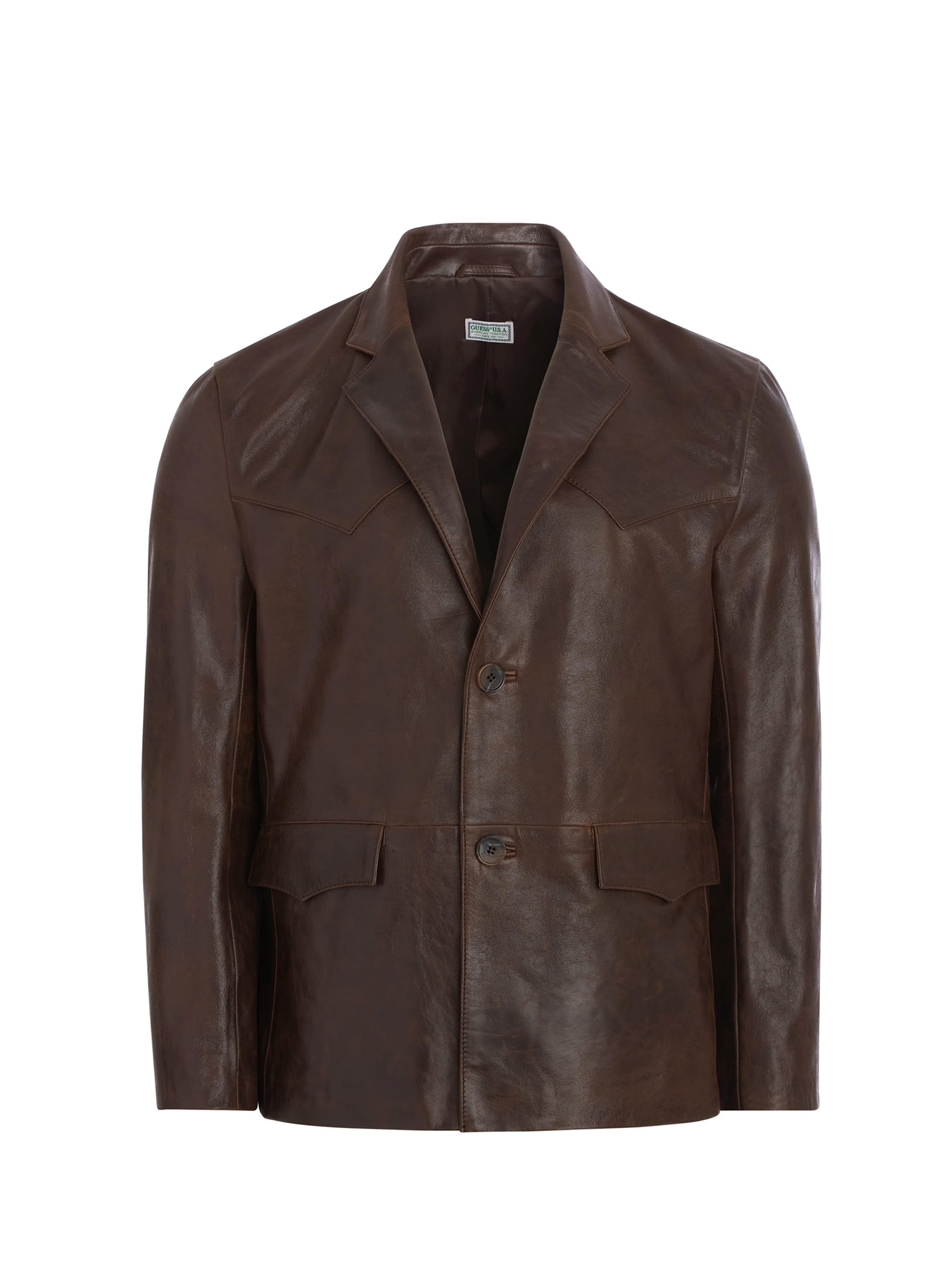 blazer de couro