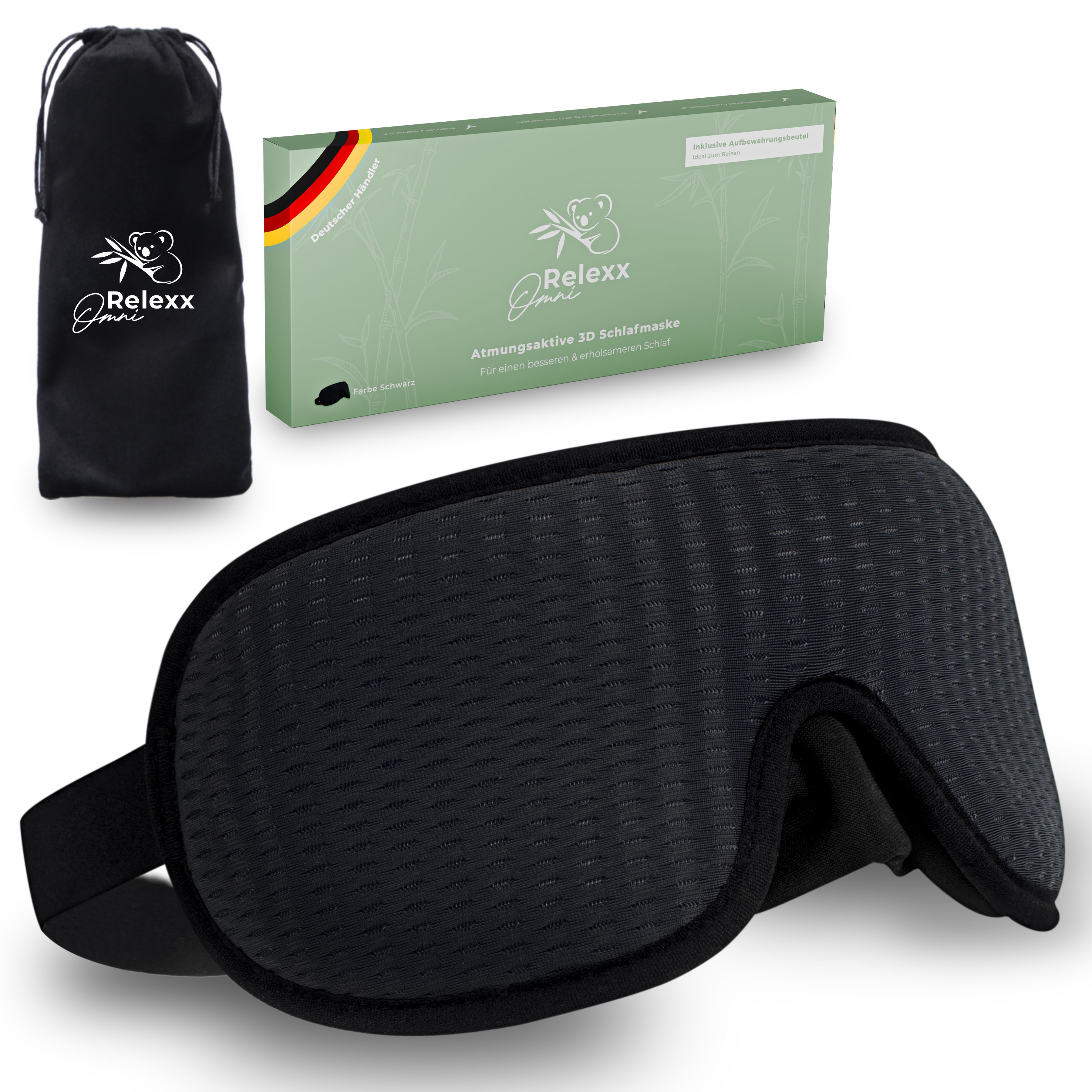 OMNIRELEXX® Atmungsaktive 3D SCHLAFMASKE