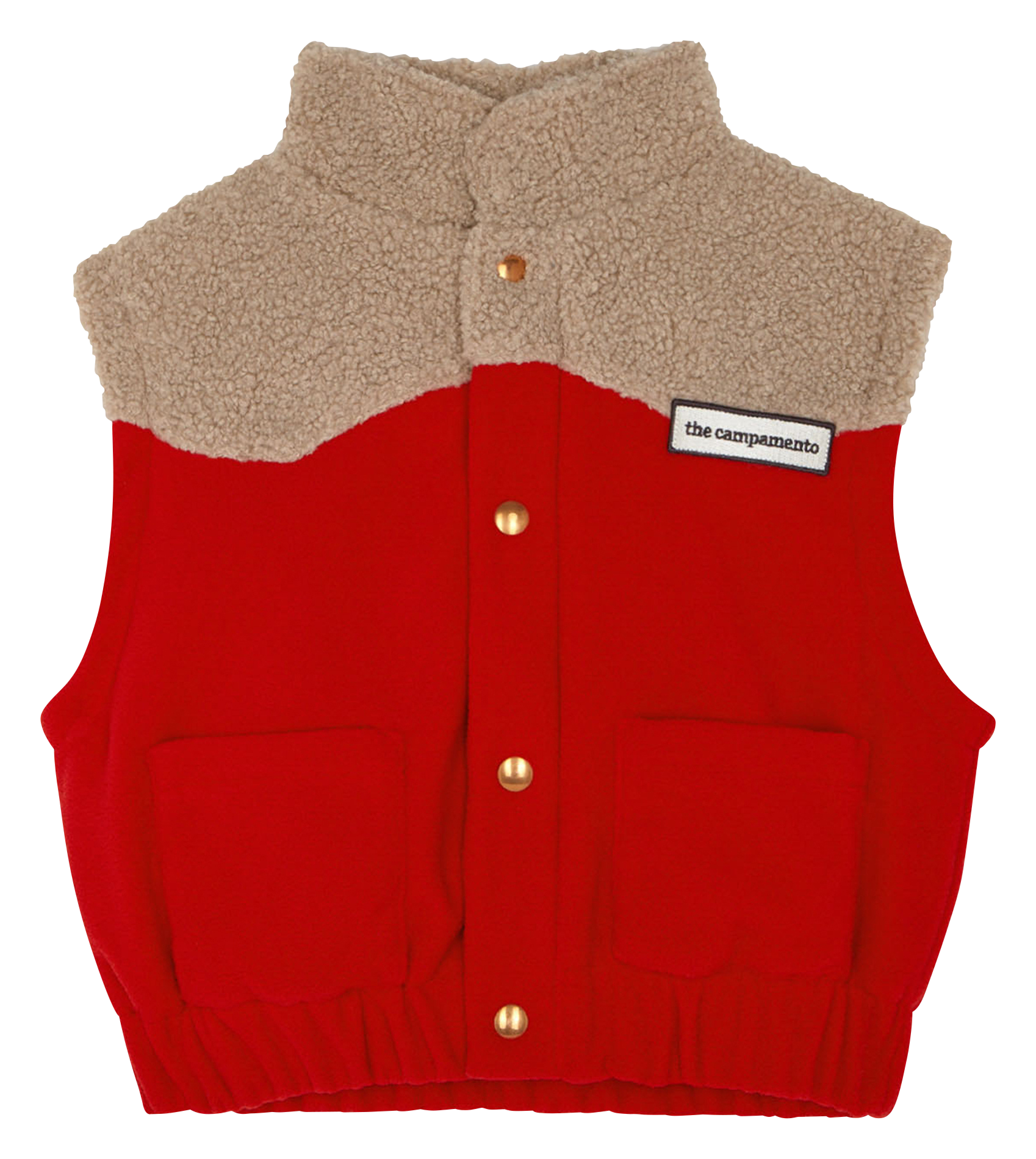 Veste col montant| Rouge