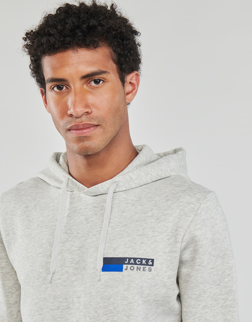 Jack & Jones - JJECORP LOGO SWEAT HOOD PLAY - Blanc