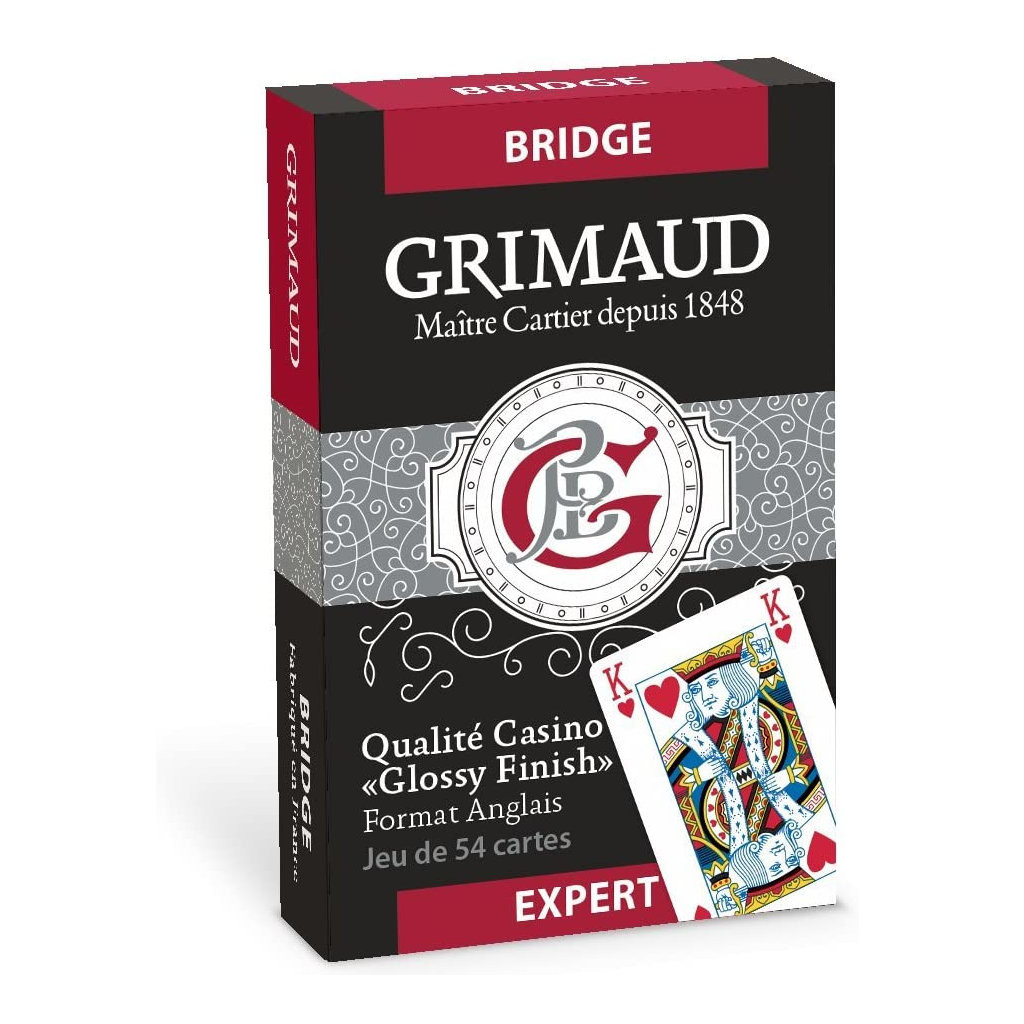 Jeu de 54 Cartes - Bridge - Grimaud Expert - Rouge