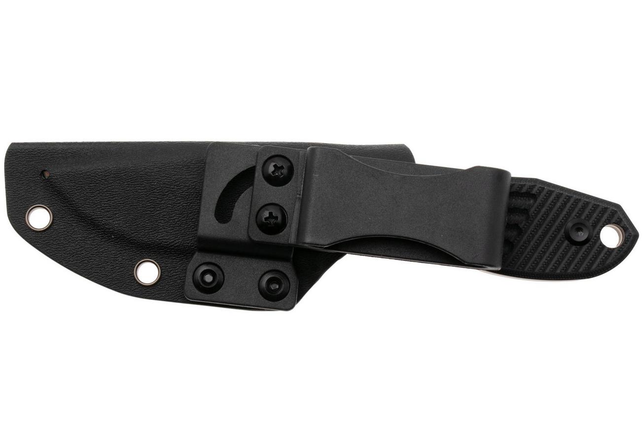 Tenable Knives Tiny Dancer G014A1 Rose Gold Coated D2, Black G10, vaststaand mes, JB Stout design