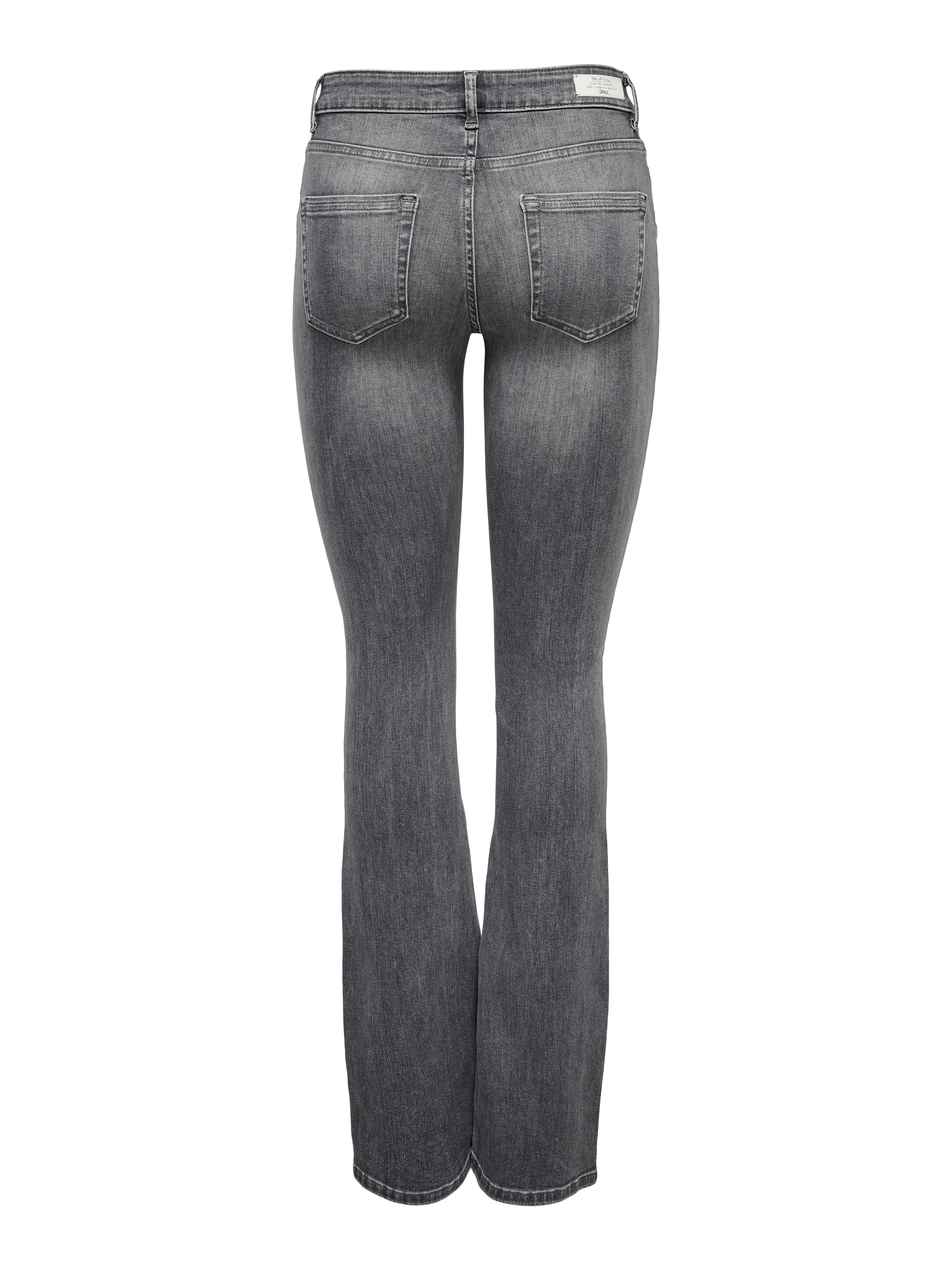 ONLBLUSH Mittlere Taille Ausgestellt Jeans Grey Denim