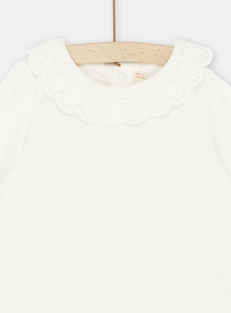 Brassière écrue bébé fille