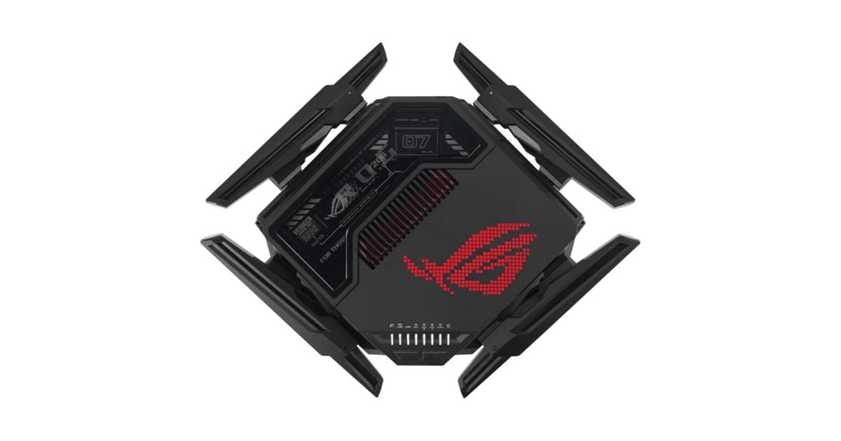 ASUSROG Rapture GT-BE98 router  (Zwart)