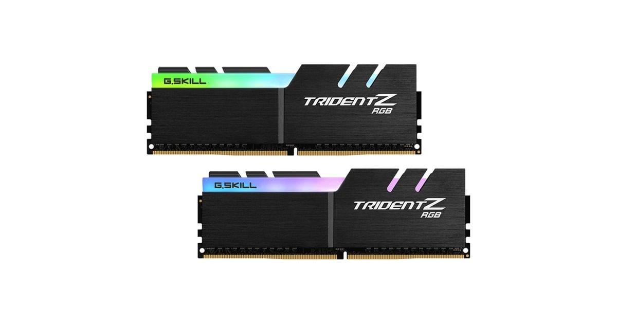 G.Skill32 GB DDR4-3600 Kit werkgeheugen  (Zwart, F4-3600C16D-32GTZRC, Trident Z RGB, XMP)