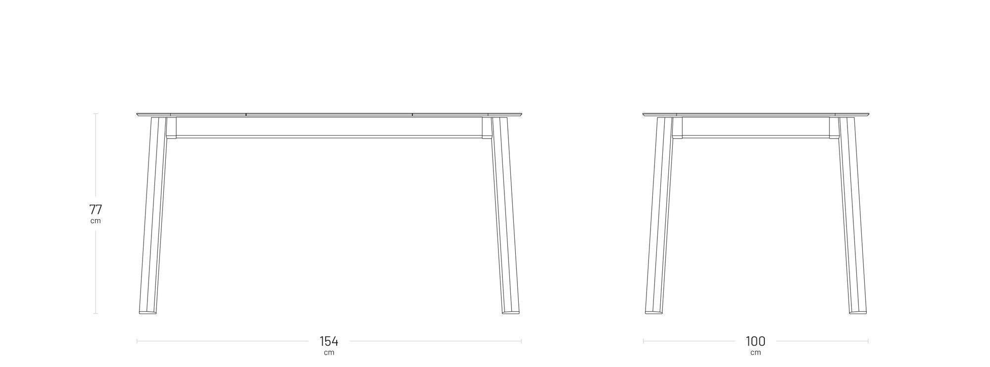 Gartentisch für 4 bis 6 Personen Oron HPL Ciment-Sable