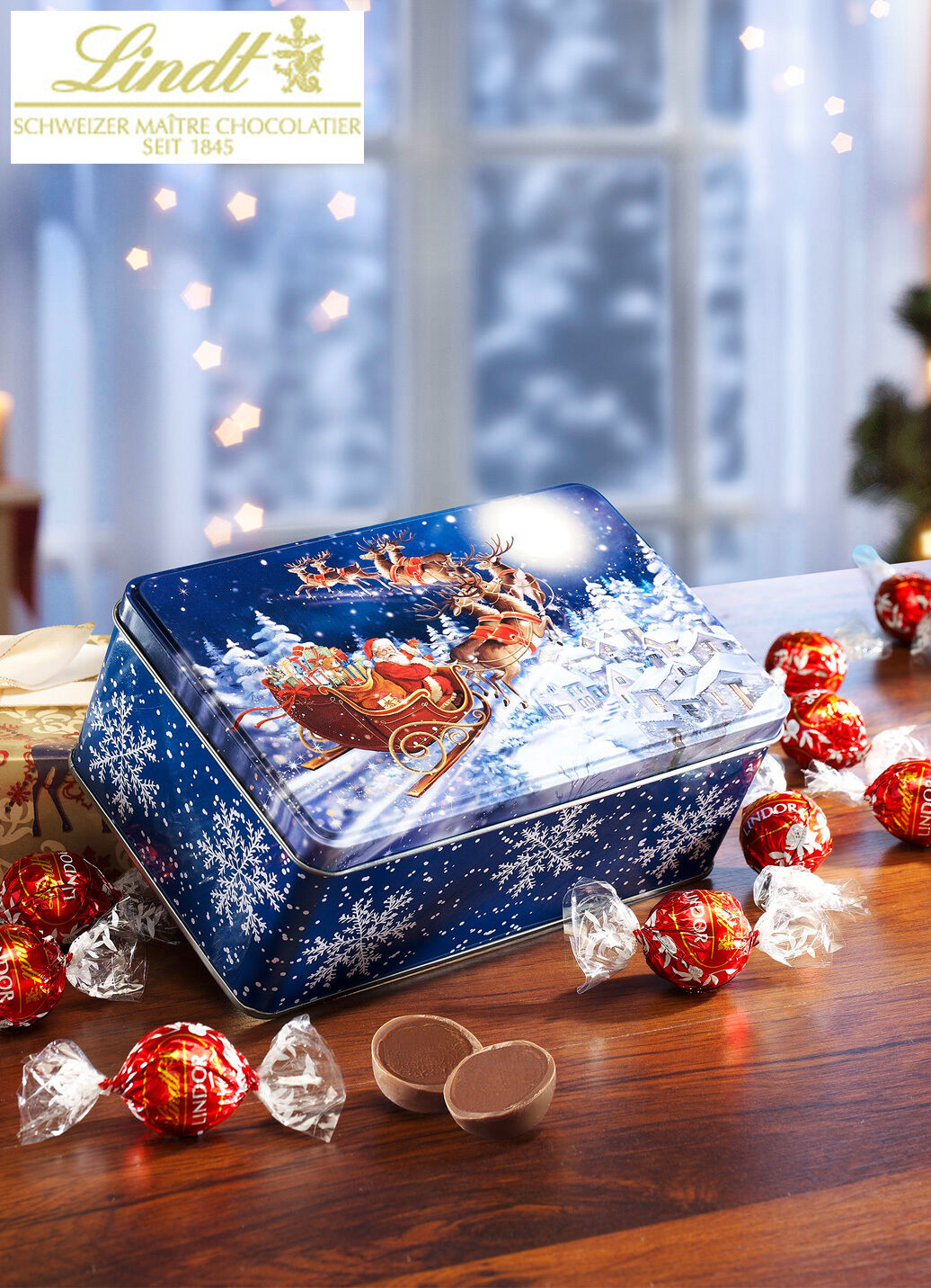 Gebäckdose Weihnachts-Schlitten von Lindt