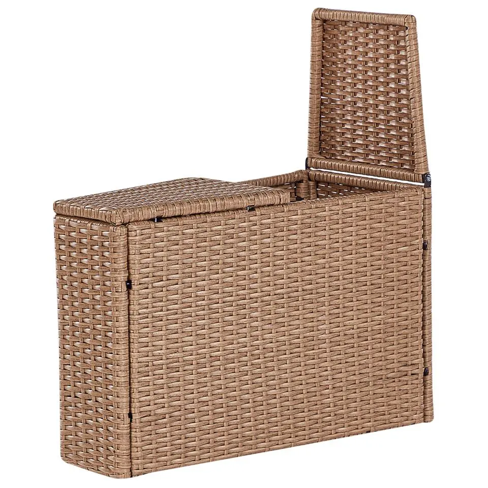 SEVERO - Loungeset voor 9 - Zandbeige - PE rotan
