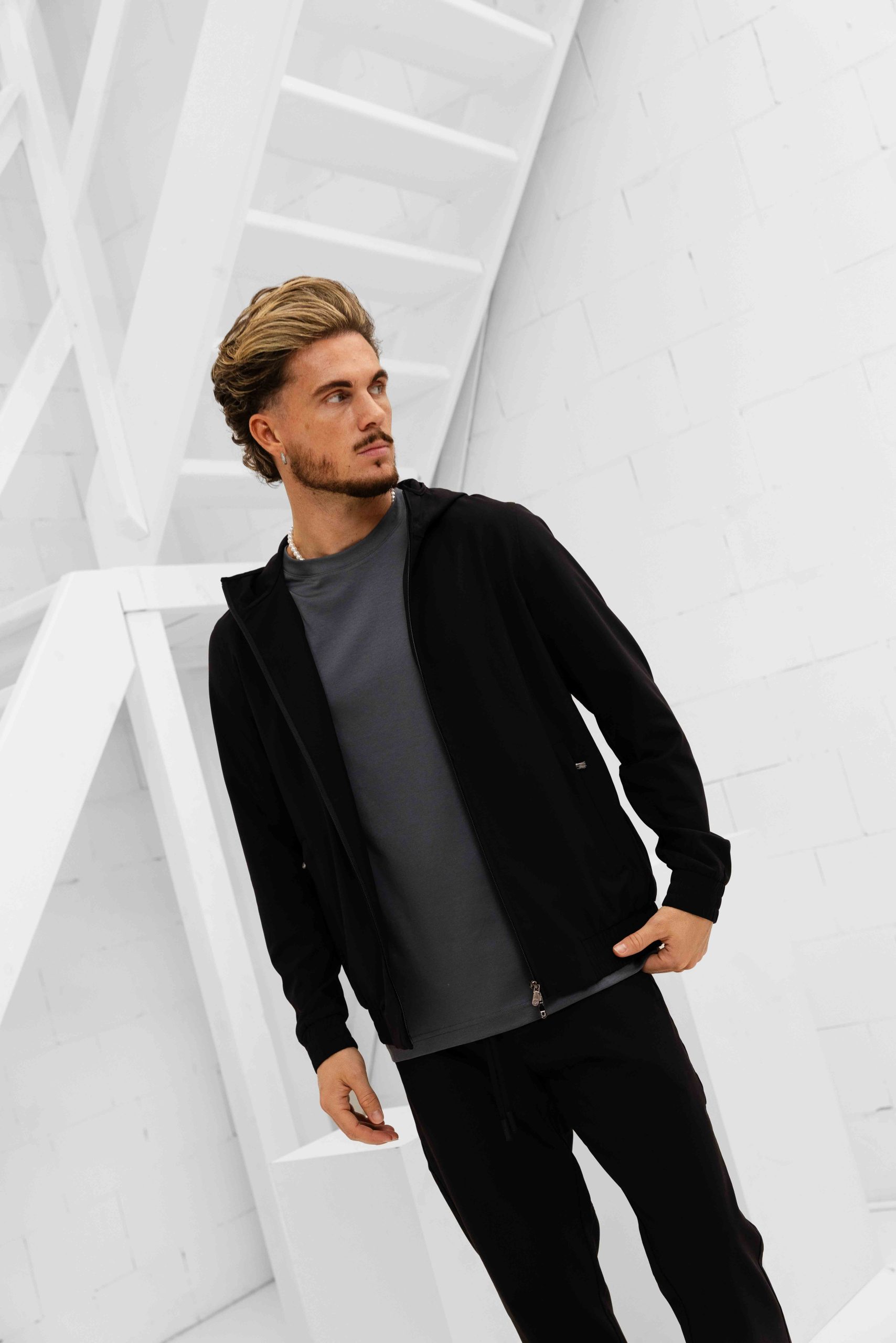 Cou7ure Essentials Reflection Hoodie Trainingspak Heren Zwart