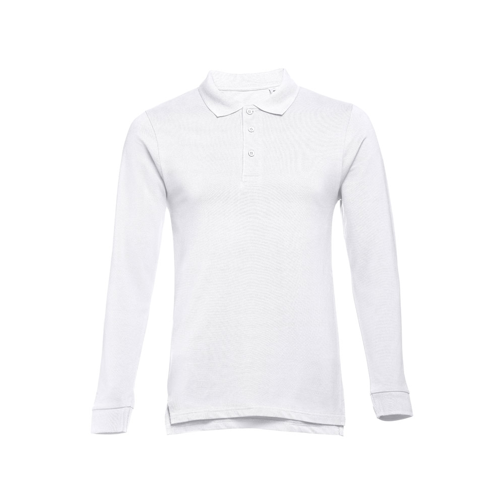 TH Clothes 30140 - Polo en coton à manches longues pour hommes