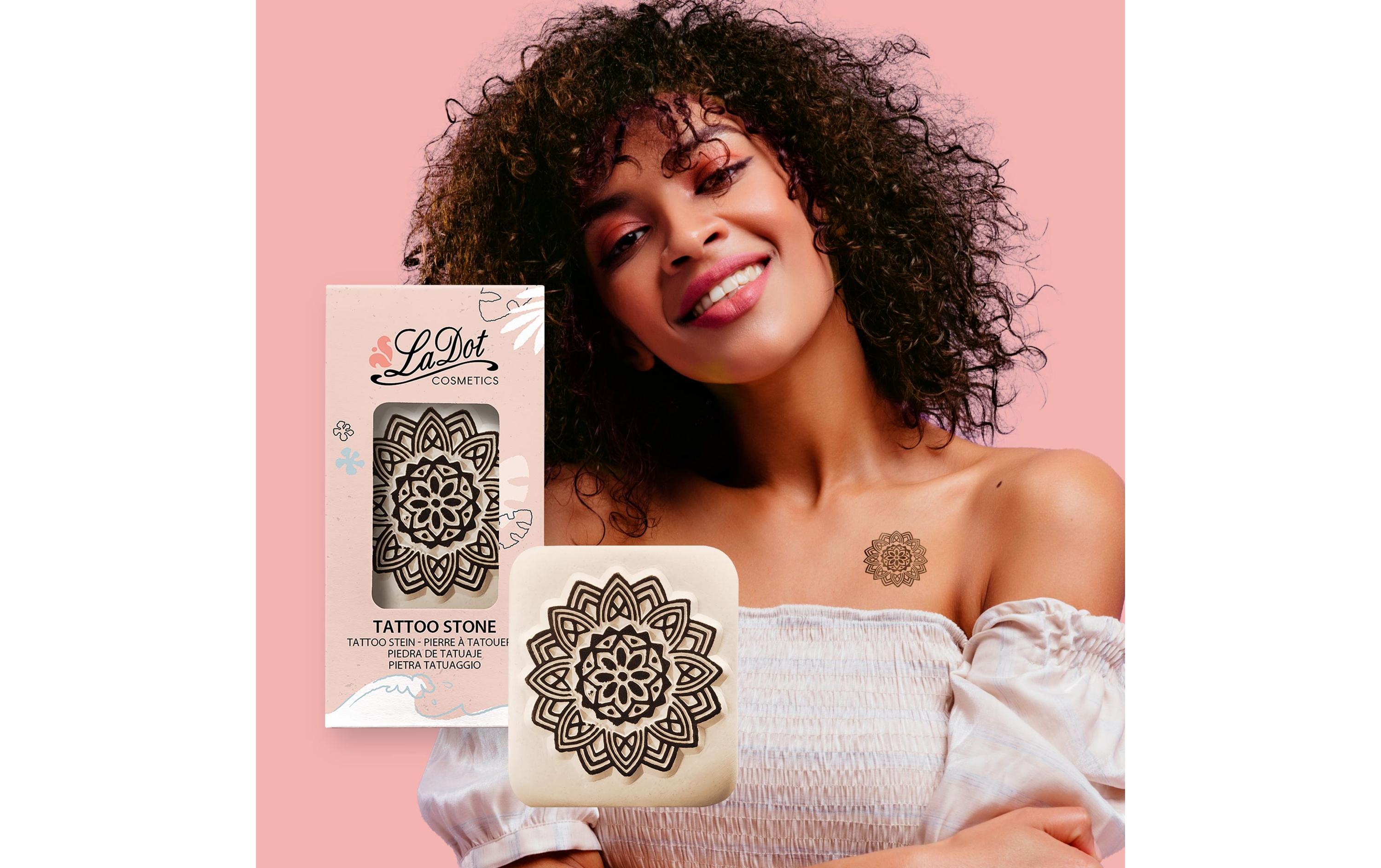 Tattoostempel Mandala LargeMotiv-Stein für das perfekte Outdoor-Make-Up