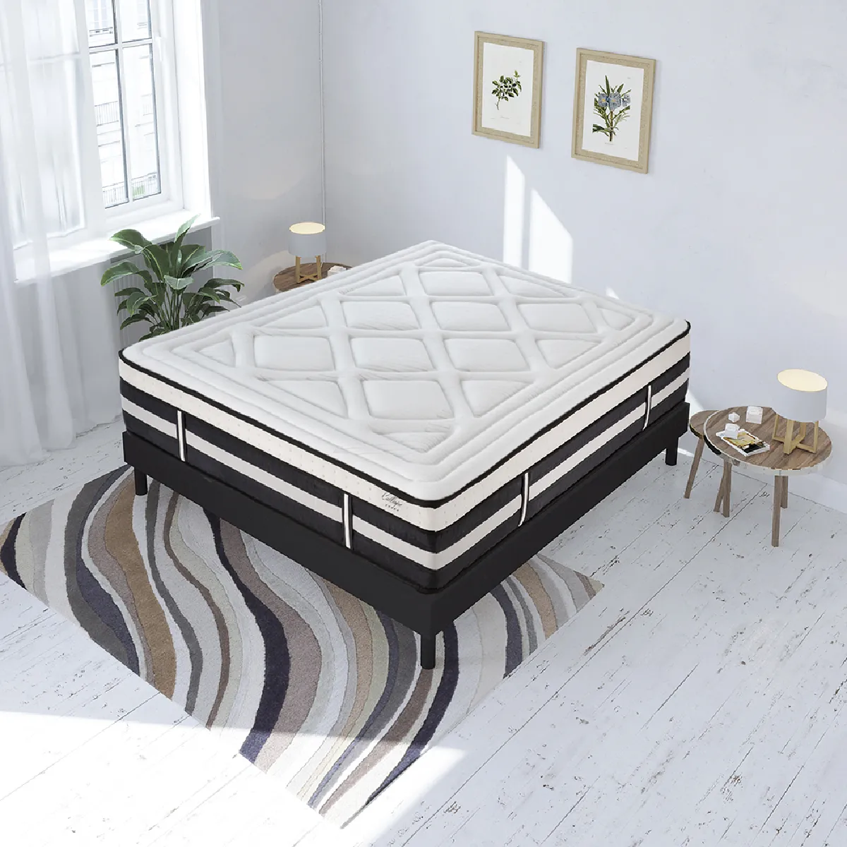 MAISON AUBERTIN Matelas Mémoire + Sommier