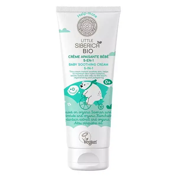 Natura Siberica - Creme Calmante 5 em 1 para Bebê, Certificado Orgânico, 75 ml