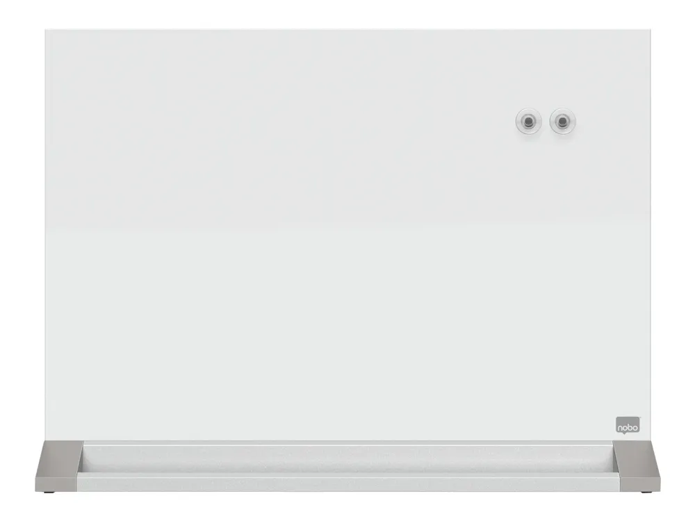 Nobo magnetisk skrivebords whiteboard med glasoverflade 585x447 mm Brilliant hvid