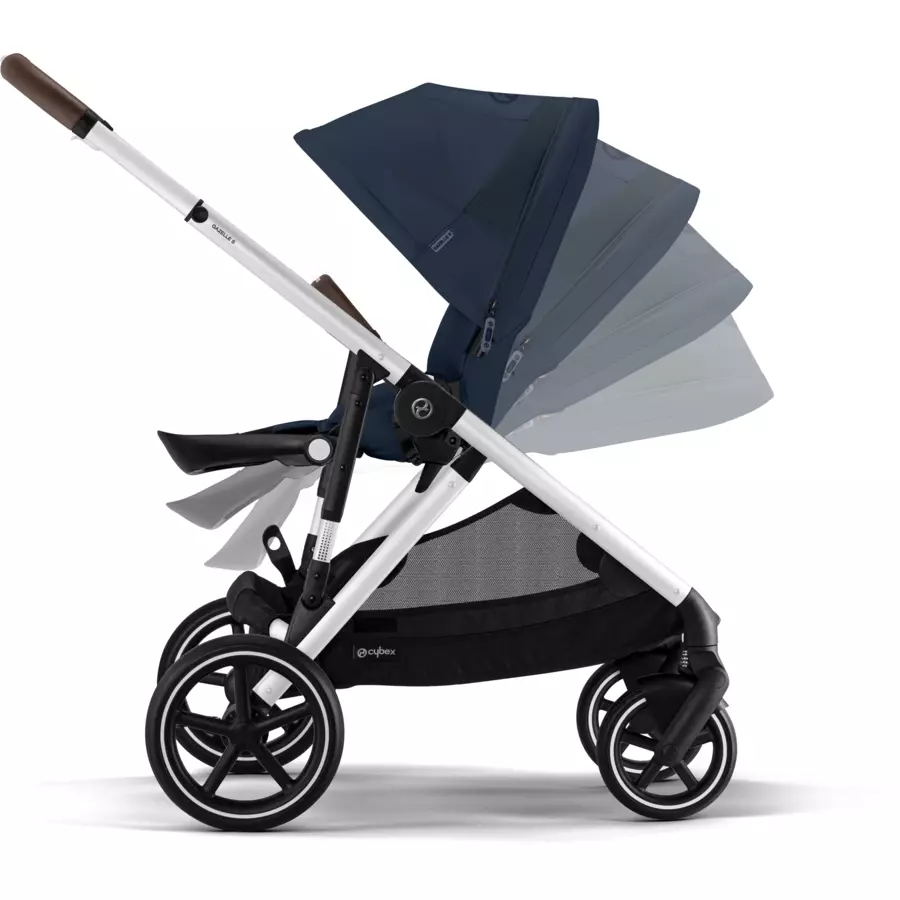 cybex GOLD Kombikinderwagen Gazelle S Silver Ocean Blue