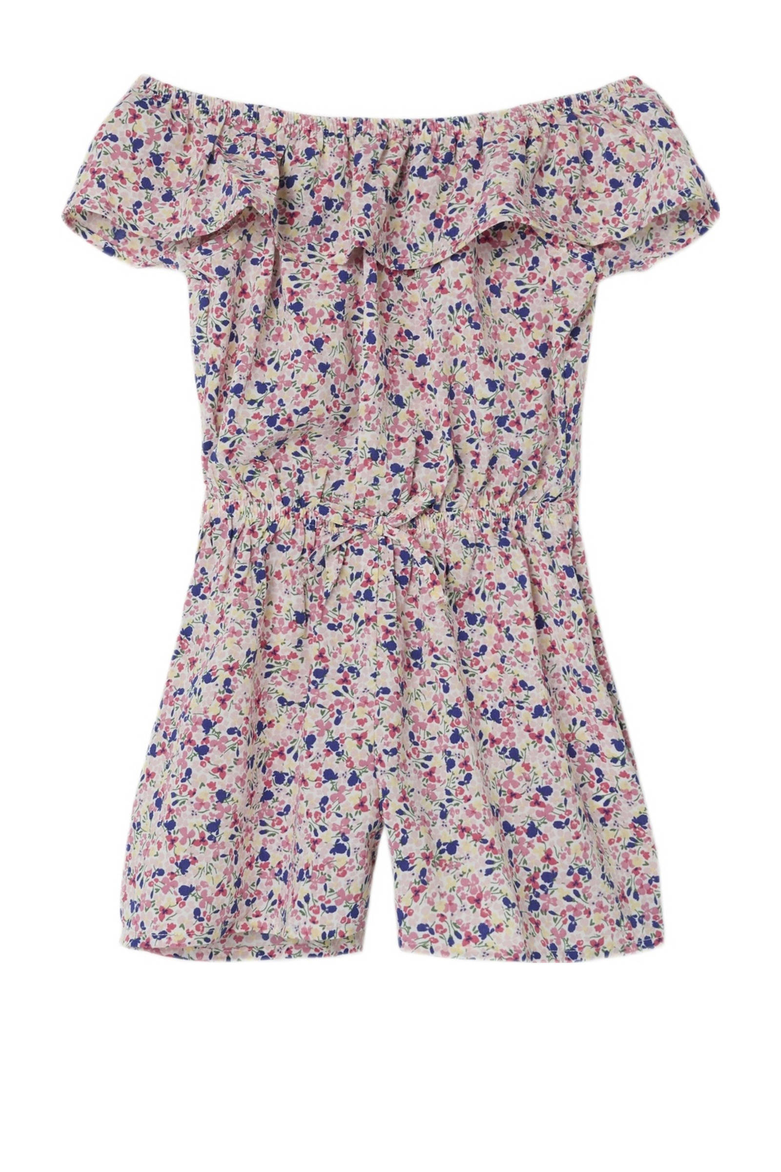 NAME IT gebloemde playsuit NMFVINAYA roze/wit/blauw