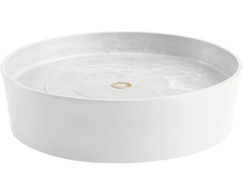 Ecopots onderzetter met wielen, kunststof, Ø 27,7 cm x 28,7 cm x 8,3 cm, wit