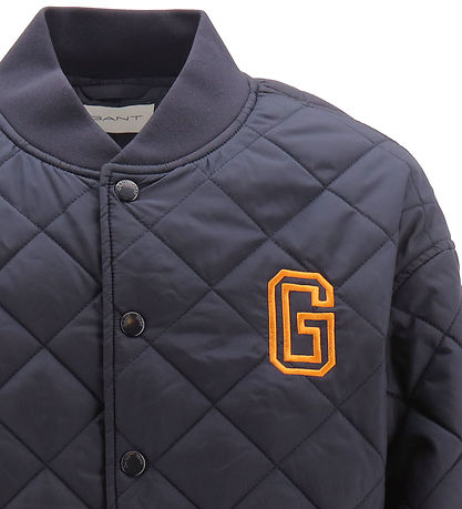 GANT Thermojacke - Quilted Varsity - Evening Blue