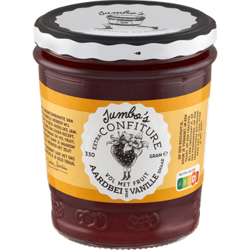 Jumbo's Confiture Aardbei Vanille 330g