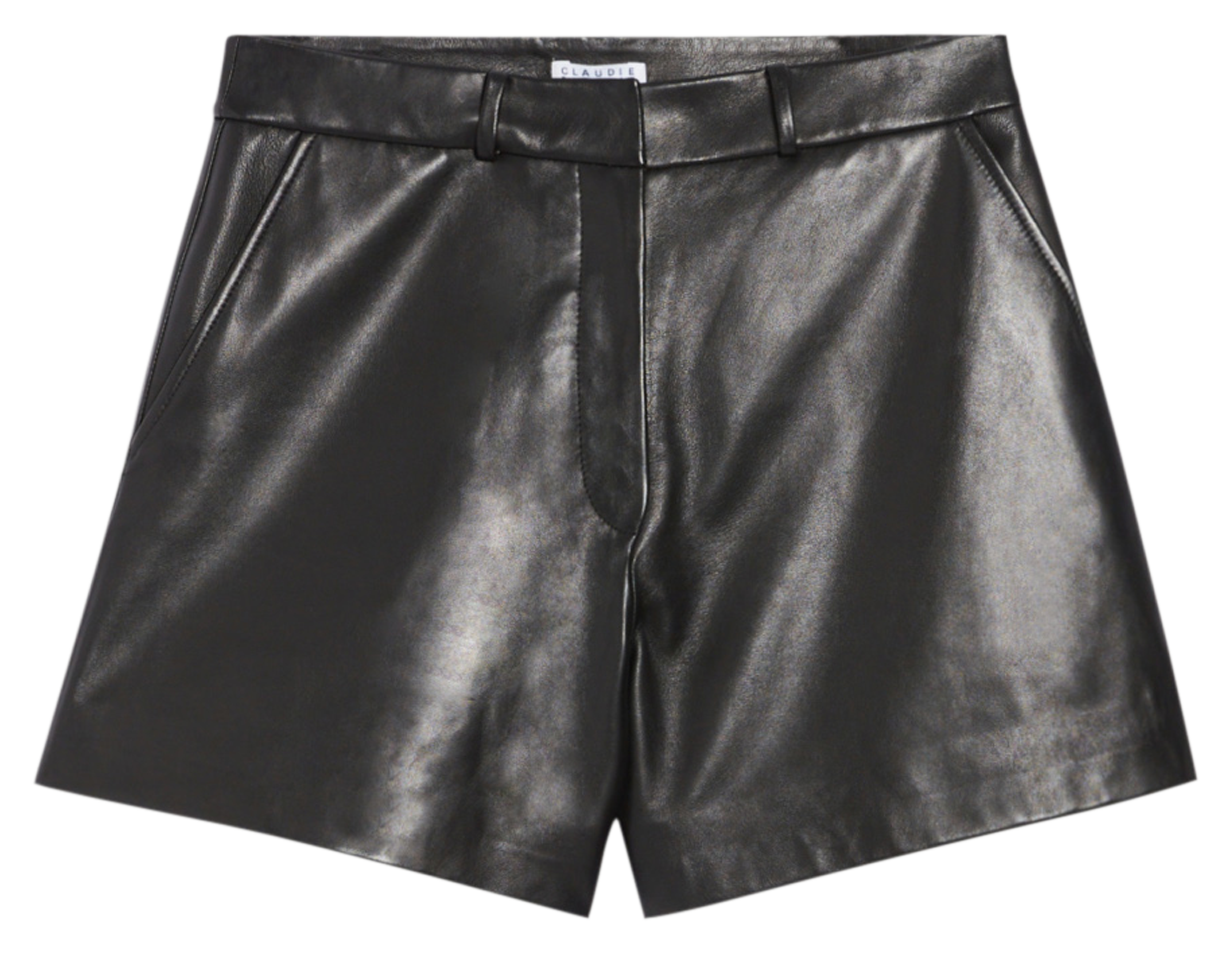Short en cuir| Noir