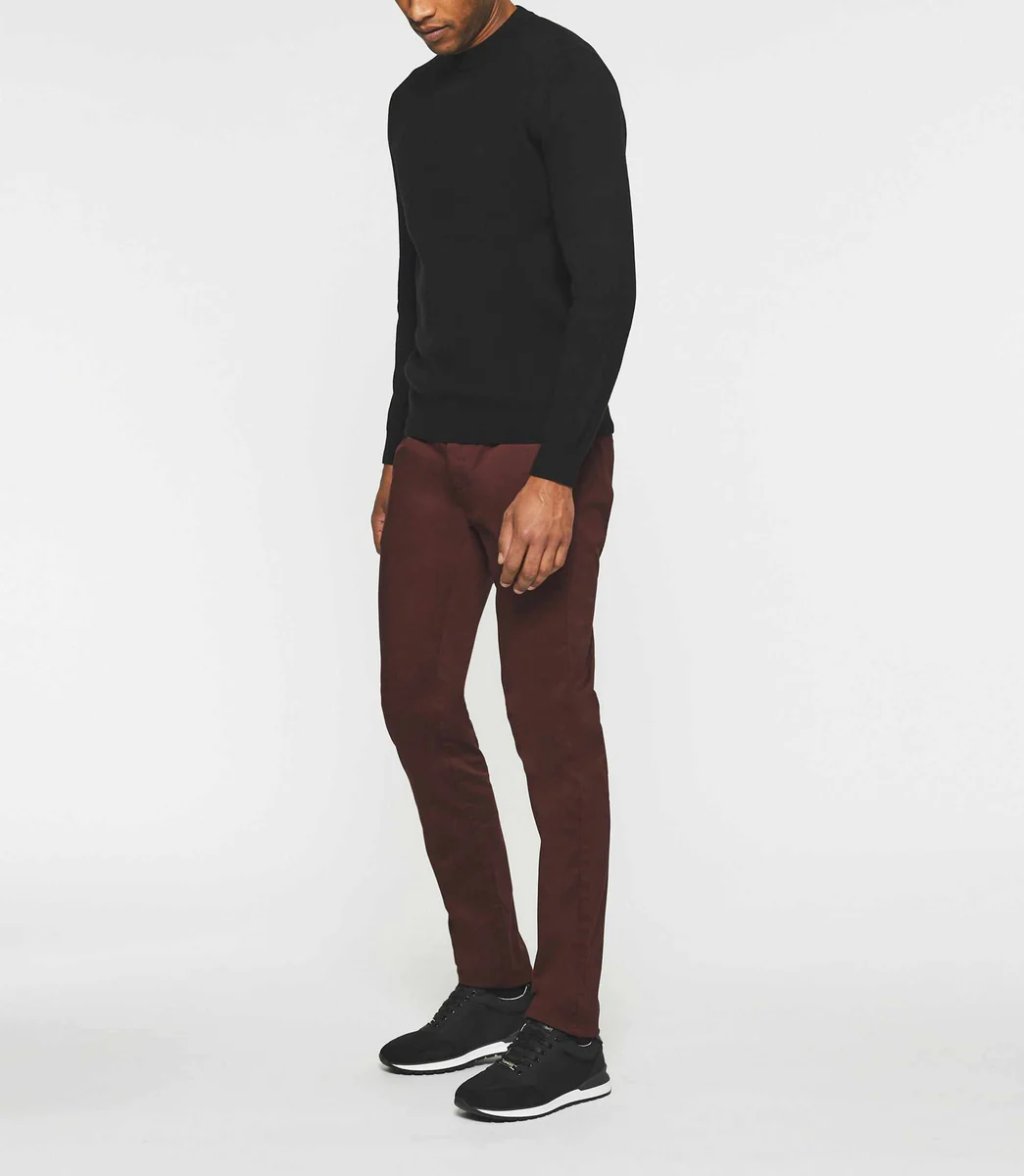 Pull col rond noir BRICE
