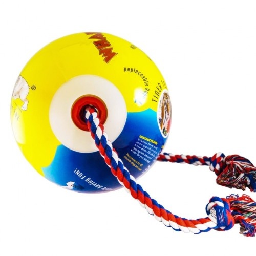 Brinquedo de corda para cachorro em cores vibrantes