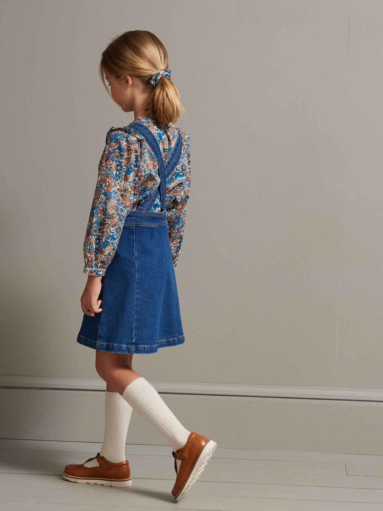 Robe-salopette Fille en denim