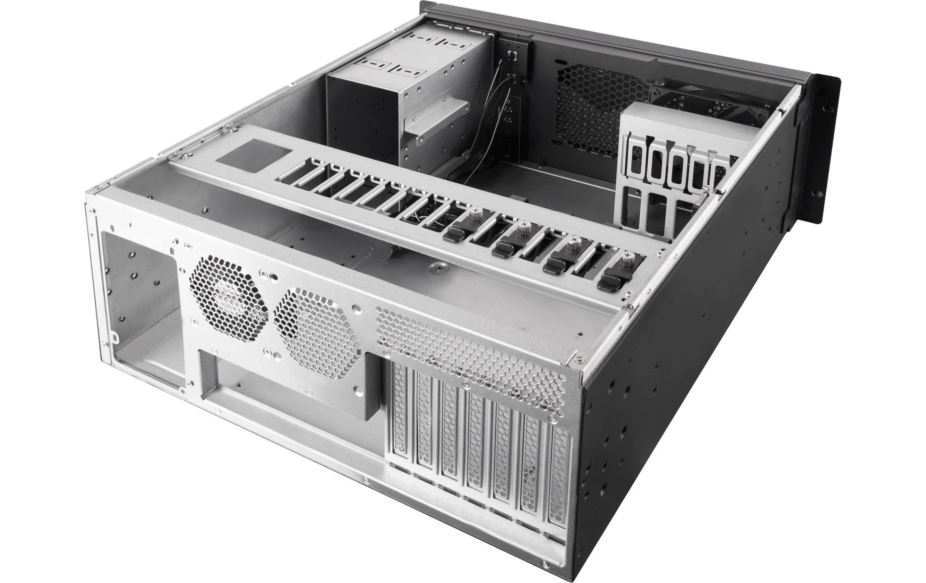 Gehäuse RM42-502<br>4U Rackmount-Servergehäuse mit Flüssigkeitskühlungskompatibilität