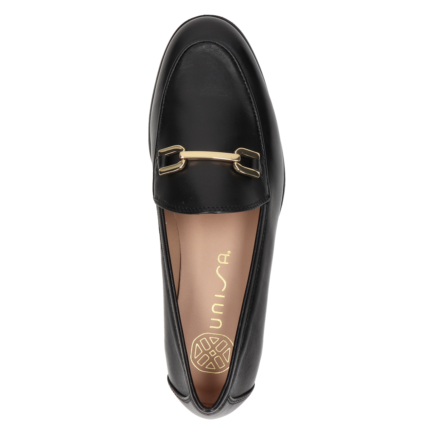 Unisa Daimiel dames loafer Unisa Zwart