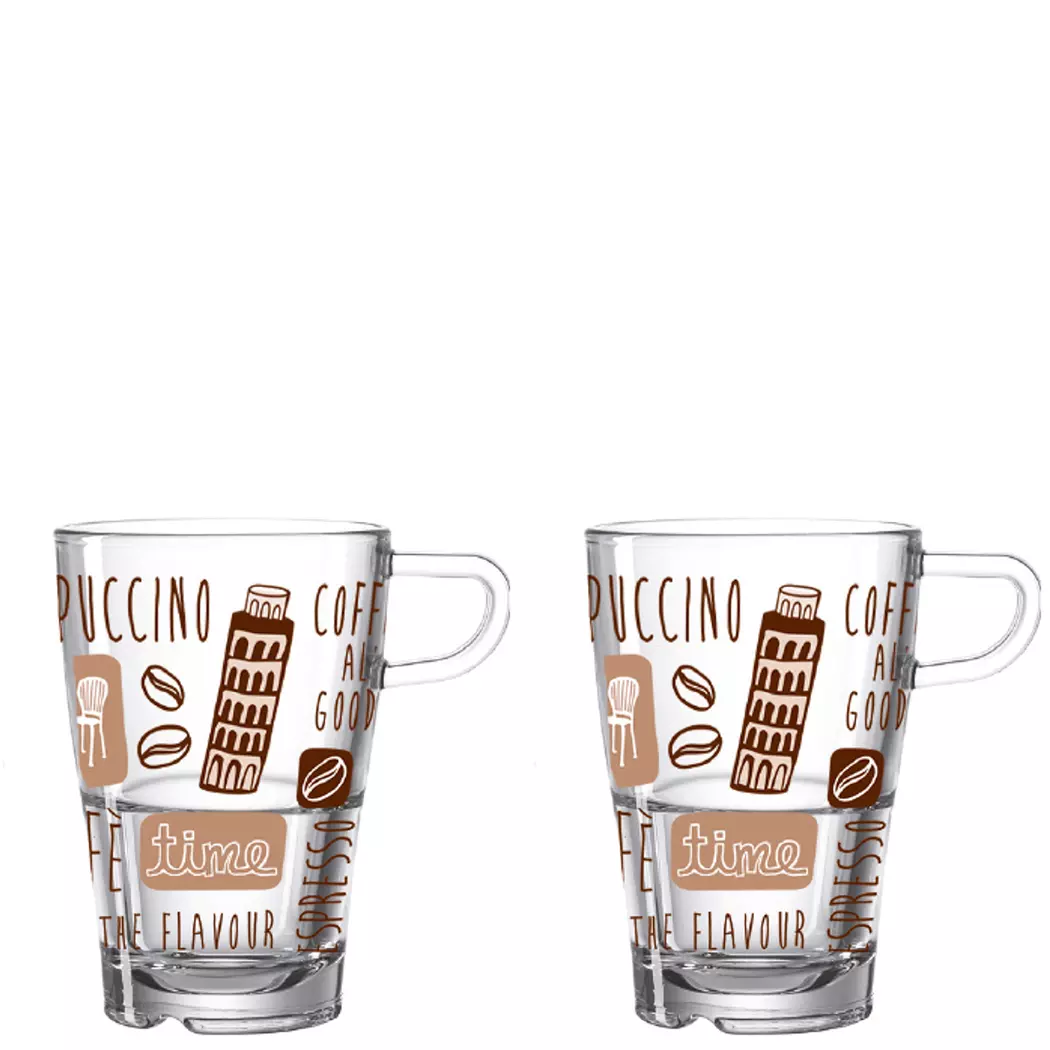 Latte-Macchiato-Becher La Vita 2tlg.