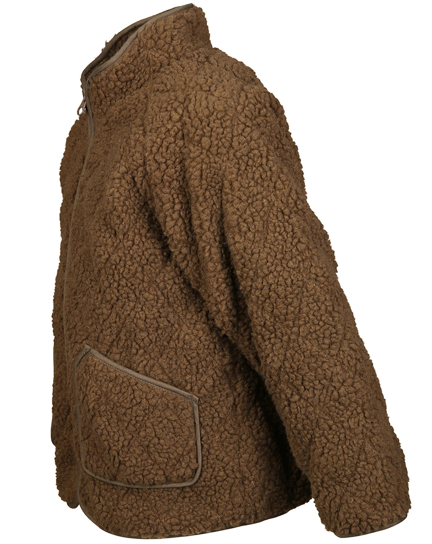 Teddyfleece-Jacke JERRY in bark