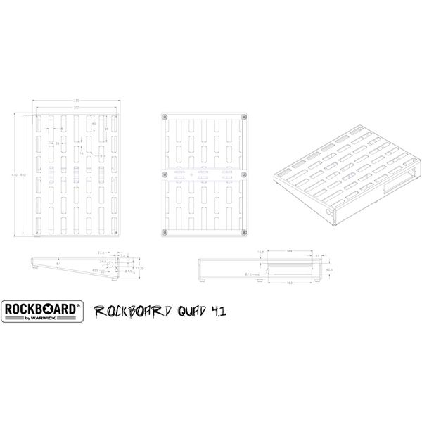 Rockboard QUAD 4.1 mit Flightcase