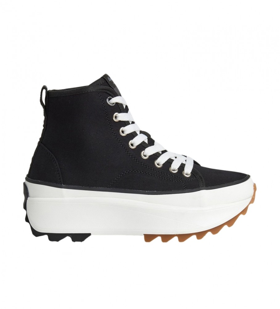 Tênis Pepe Jeans Woking Street Preto - Altura da plataforma: 6,8 cm -