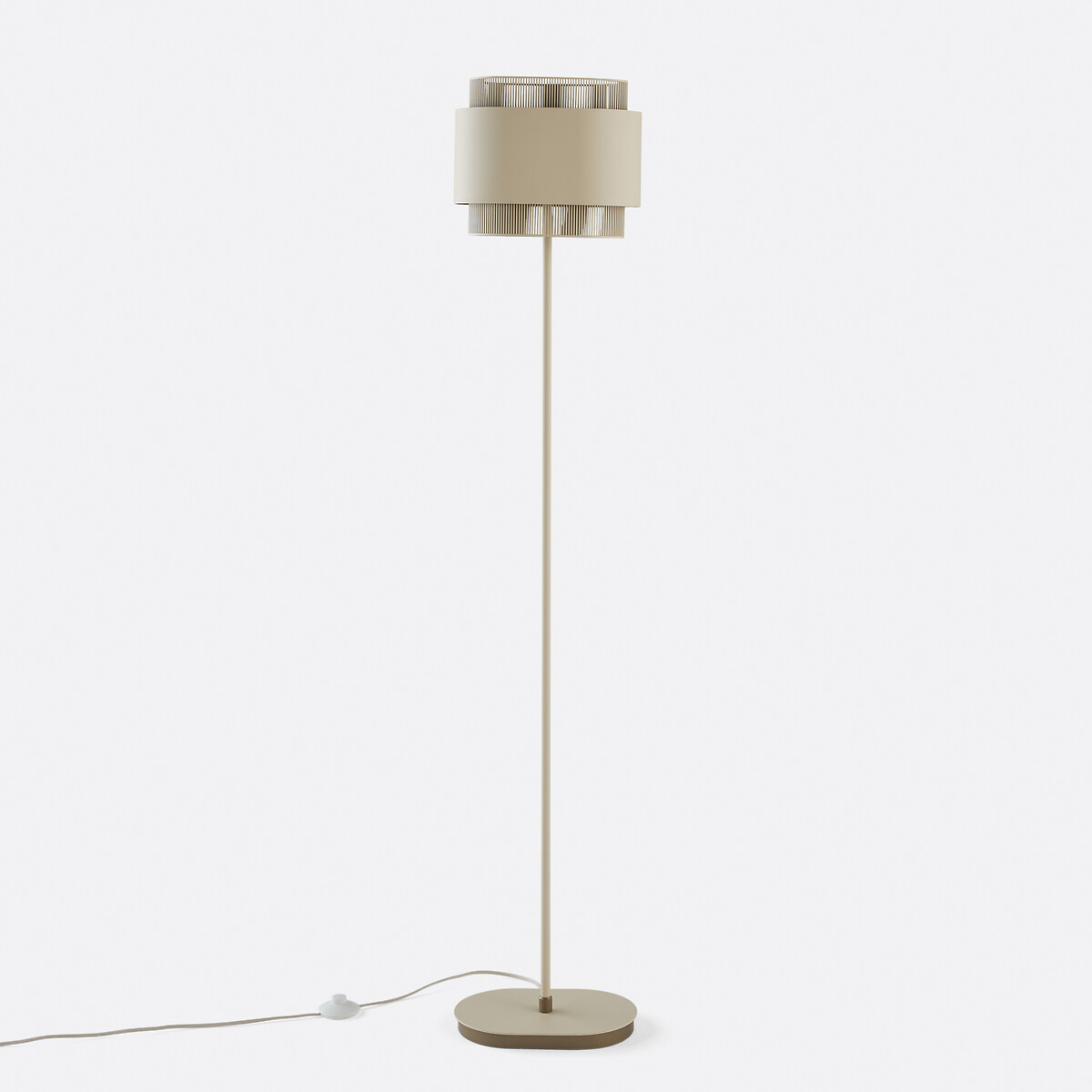 LA REDOUTE INTERIEURS<br>Candeeiro de pé duplo de metal, Leila