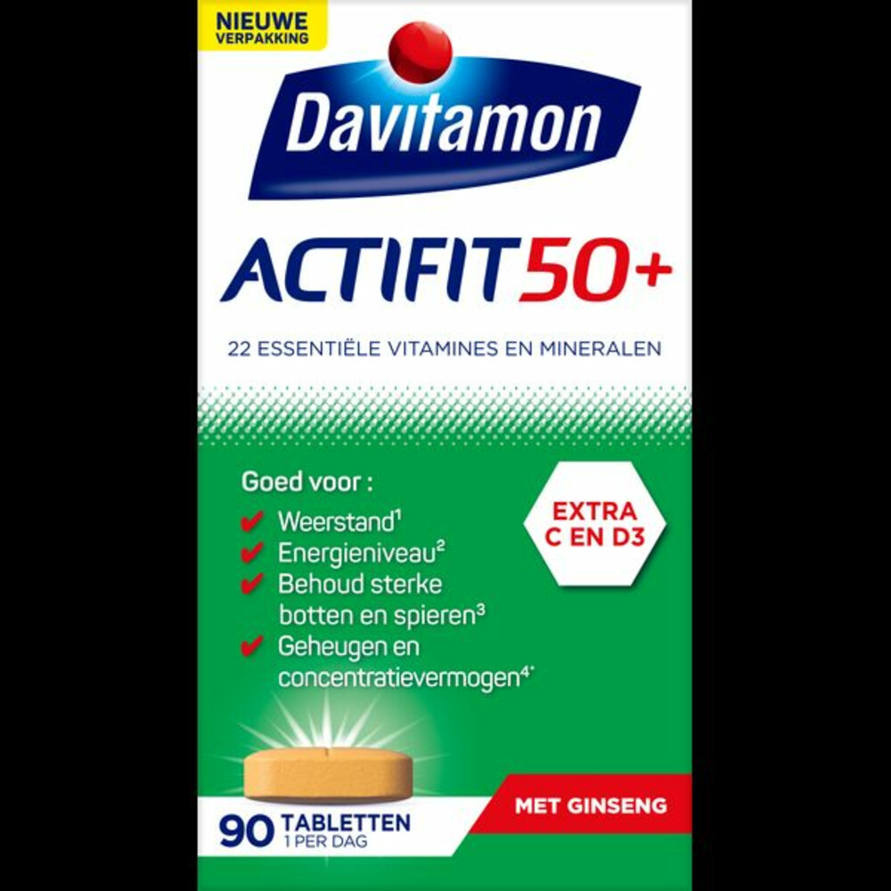 Davitamon Actifit 50+ 90 tabletten