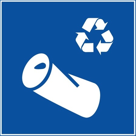 Panneau Tri Selectif - Recyclage canette - PI PF 063 - ISO 7001