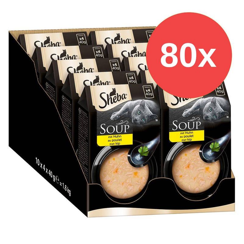 Lots économiques Sheba Classic Soup 80 x 40 g