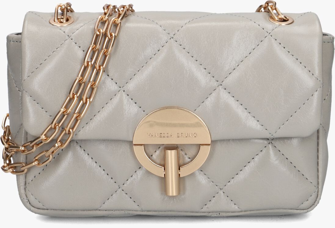 lichtgrijze vanessa bruno crossbodytassen moon moyen