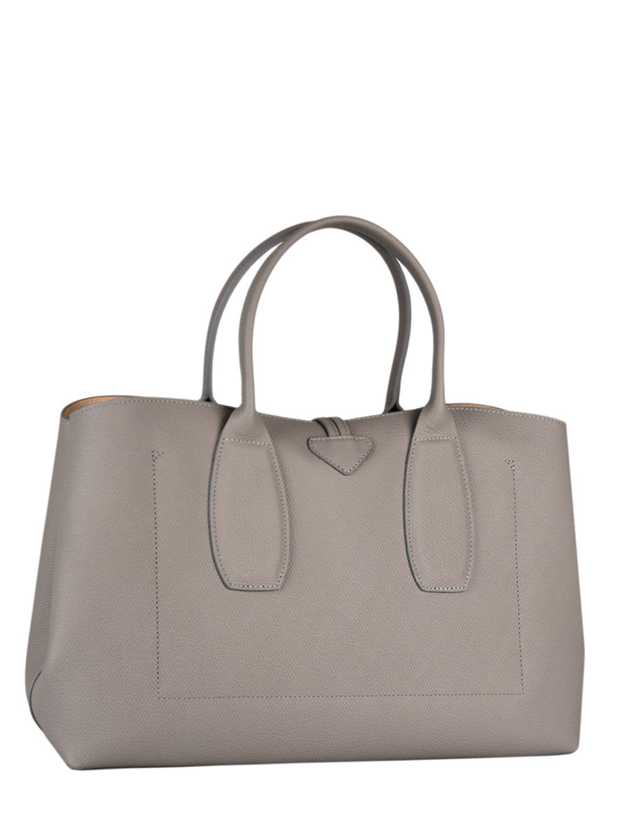 Sac port main L Roseau cuir LONGCHAMP