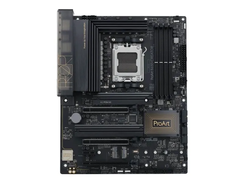 ASUS ProArt B650-CREATOR - Bundkort - ATX - Socket AM5 - AMD B650 Chipset - USB 3.2 Gen 1, USB 3.2 Gen 2, USB-C 3.2 Gen2, USB-C 3.2 Gen 2x2 - Gigabit LAN, 2.5 Gigabit LAN - onboard grafik (CPU påkrævet) - HD Audio (8-kanaler)