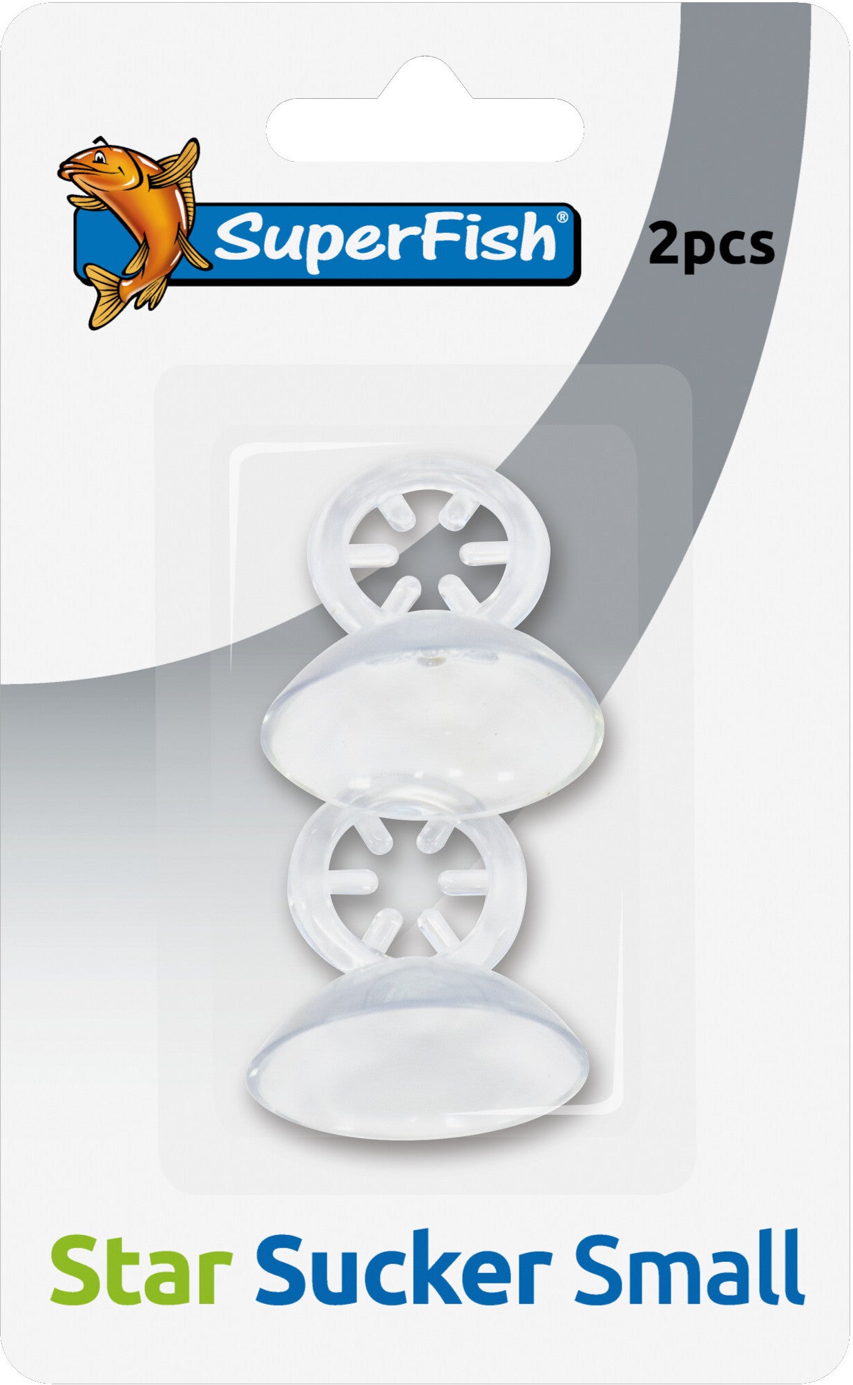 SuperFish zuignap ster transparant 2 stuks