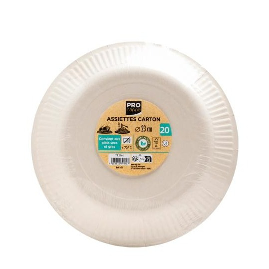 (20er Set) Ø23cm Pappteller Einweg Papier Teller Party Geschirr Tisch Deko (79216I) - Türkis
