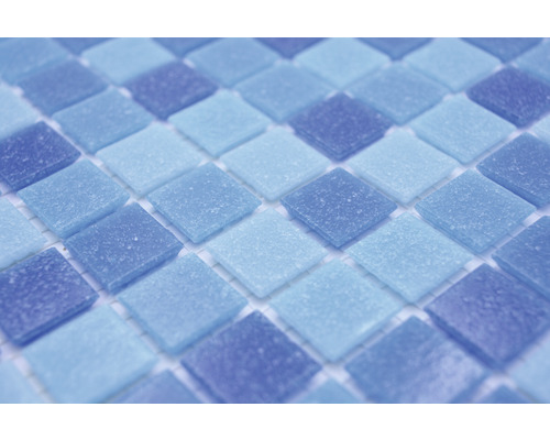 Glasmozaïek GM A 339P voor zwembadbouw, blauw, 32,7 x 30,5 cm