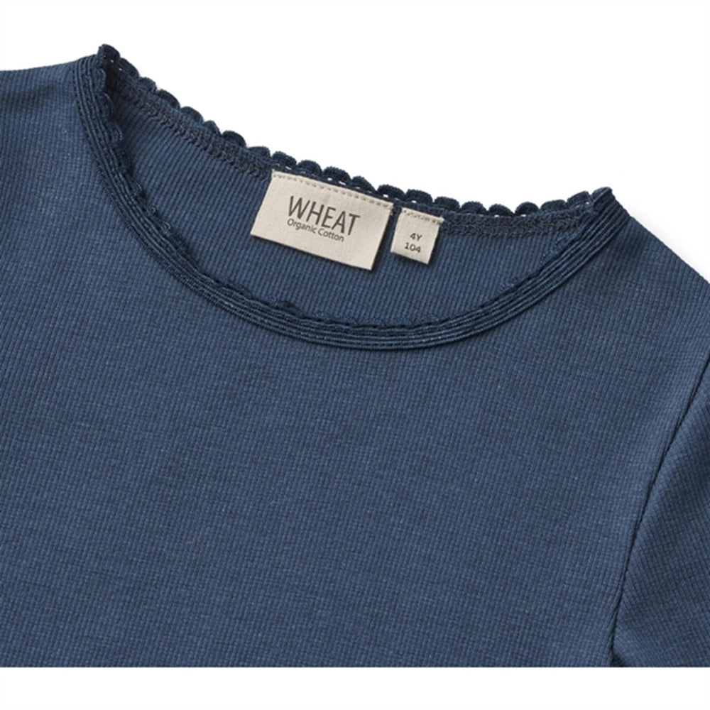 Blue Waves Rib Bluse Reese - Wheat → Luksusbaby.dk