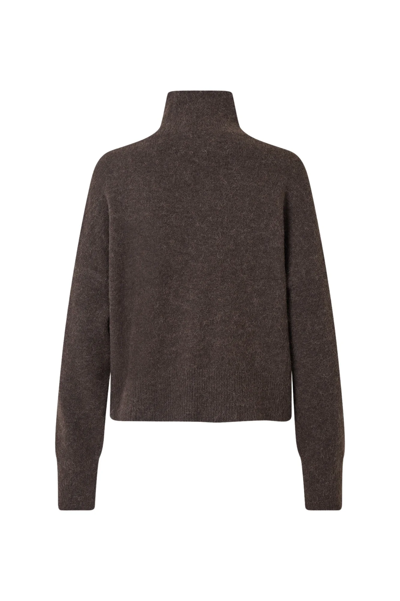 Samsøe Samsøe  Nola t-n turtleneck uldstriktrøje - Chocolate Torte