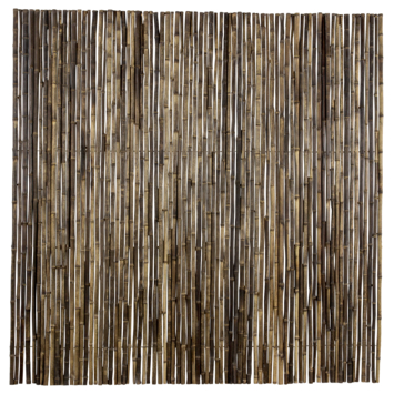 Schutting bamboe hout zwart 180 x 180 cm