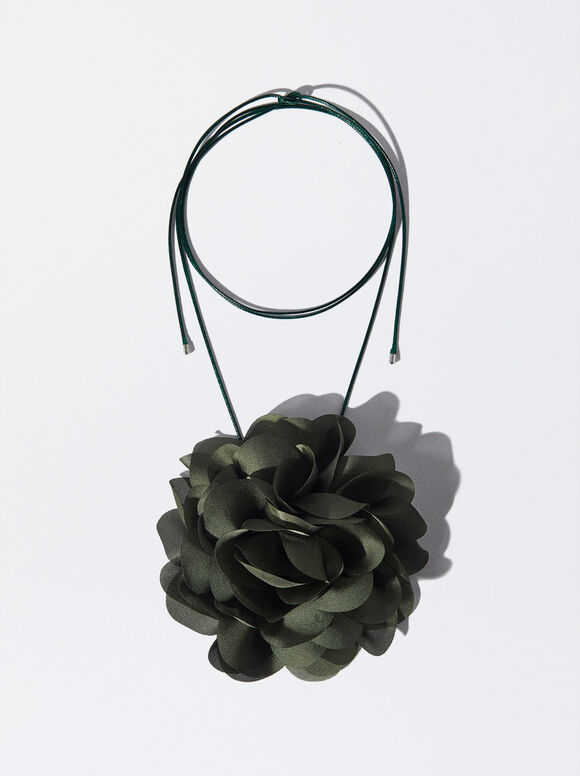 Gargantilha Flor - Caqui