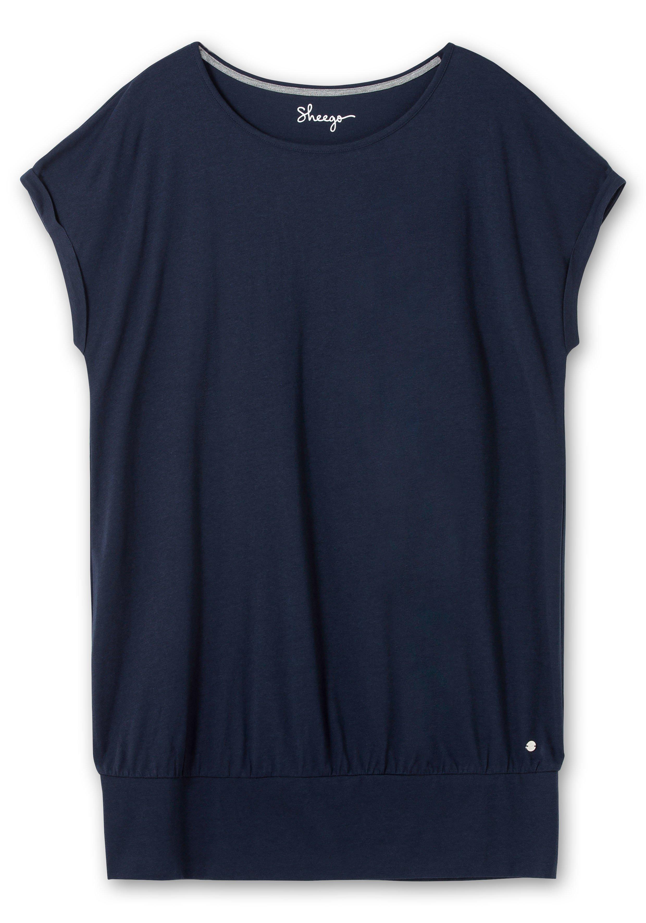 Oversize-Shirt mit breitem Saumbündchen