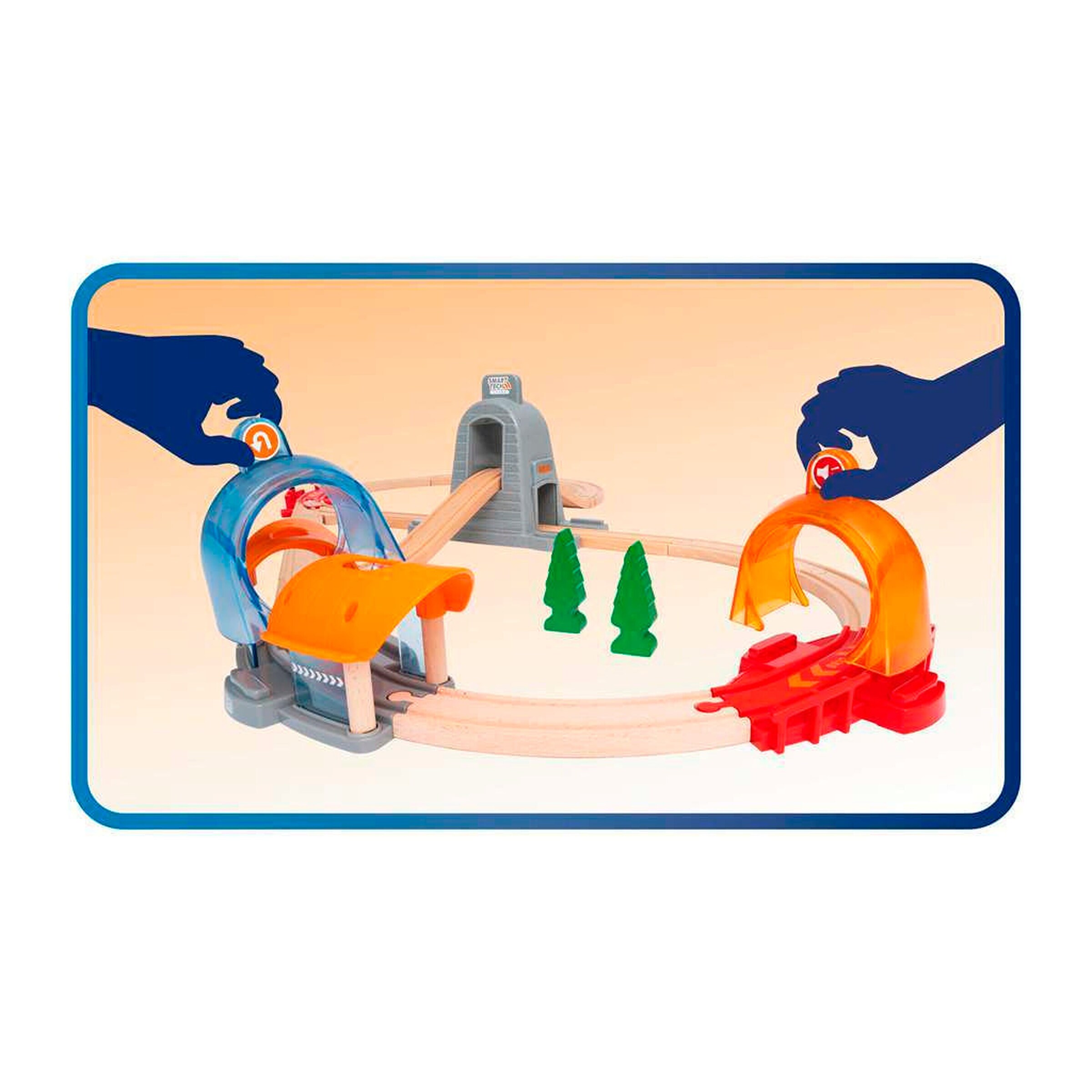 BRIO Action Tunnel Reisezug Set